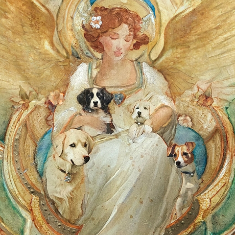 Sympathy Card (20 pack) In the arms of angels, Harmonious Hounds