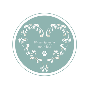 Sympathy card, In Our Hearts - Words and Paw