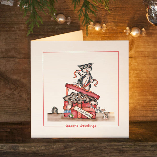 Xmas Card, Christmas Mischief - Return to Sender